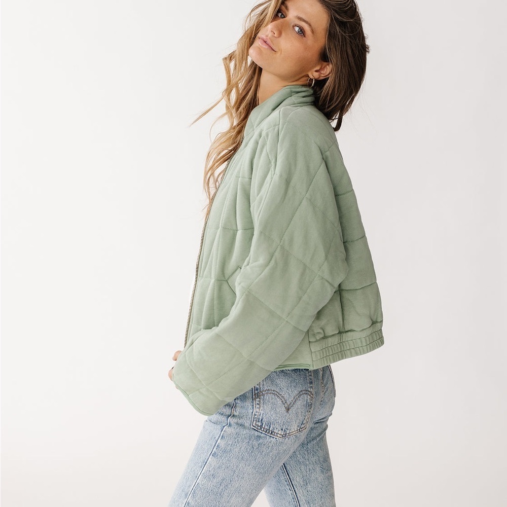 Blue Blush Boutique Sage Quilted Women's Jacket Size Large - Picture 2 of 16